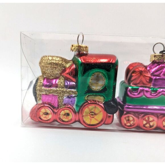 Train Set Christmas‎ Ornament Shatterproof - Picture 2 of 10